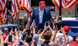 A DONALD TRUMP RALLY PULLED FIVE TIMES THE SIZE OF THE HOST CITY'S GENERAL POPULATION, POLICE HAVE SAID.