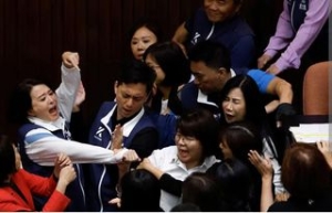 TAIWANESE PARLIAMENTARIAN GET PHYSICAL